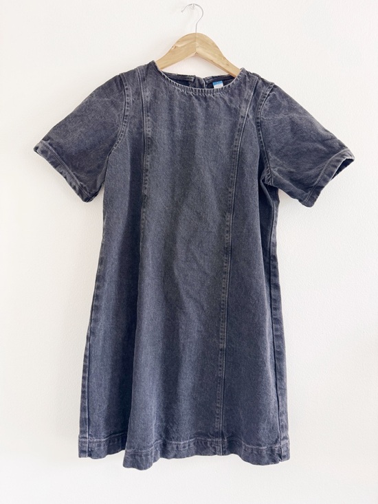 Old Navy Dresses & Skirts - Old Navy Short-Sleeve Washed Black Denim Dress small